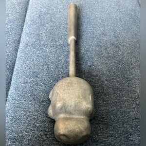 Vintage MCM Hippopotamus Hippo Meat Tenderizer Mallet Aluminum 10.75 Inches Long